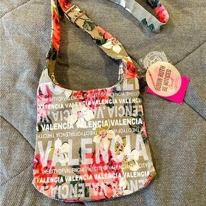 Robin Ruth City of Valencia Floral Print Crossbody Bag with Tags